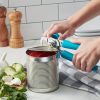 1pc Kitchen Multifunctional Can Opener Modern Minimalist Canning Tool Can Opener Stainless Steel Can Knife Beer Bottle Opener, Outdoor Camping - Cyan