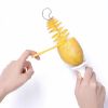 Spiral Potato Cutter Twisted Slice Potato Tower Whirlwind Potato Cut Diy Creative Fruit And Vegetable Spiral Slicer For Kitchen - 6 pcs
