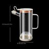 1pc Oil Bottle; Glass Oil Dispenser With Handle; Glass Storage Bottle; Kitchen Accessories - 25.4OZ