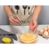 Silicone Cook Utensils;  5 Piece Kitchen Cooking Set;  Includes Large Spatula;  Small Spatula;  Grease Brush;  Food Clamp;  Whisk - pink