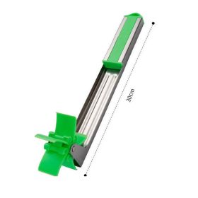 Watermelon Cutter Stainless Steel Windmill Design Creative Cut Fruit Home Kitchen Gadgets DIY Salad Fruit Slicer Cutter Tools - Green