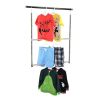 Oceanstar 2-Tier Portable Adjustable Closet Hanger Rod, Chrome - ACR1538C
