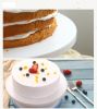 Rotating Platform Cake Stand Round Cake Turntable Stand DIY Kitchen Baking Tool Cake Icing Decorating Tool - white